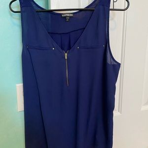Express top with zipper